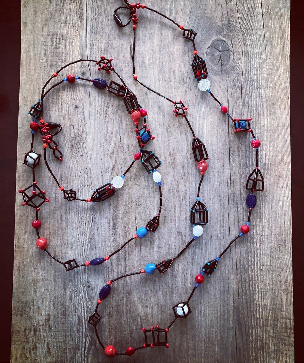 【手作りキット】日柳 佐貴子 Sakiko Kusanagi Tiny house long necklace II