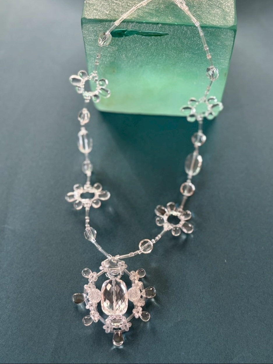【手作りキット】日柳 佐貴子 Sakiko Kusanagi Ice Necklace、Ice Ring、アイスフラワーピアス