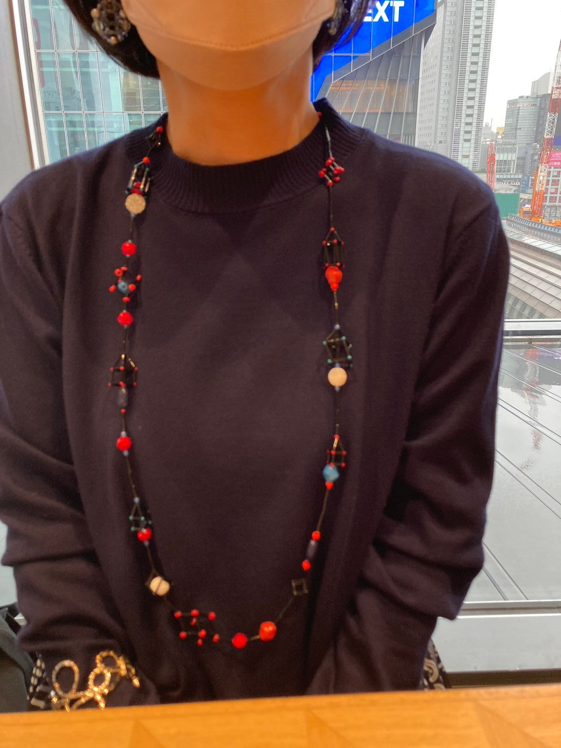 【手作りキット】日柳 佐貴子 Sakiko Kusanagi Tiny house long necklace II