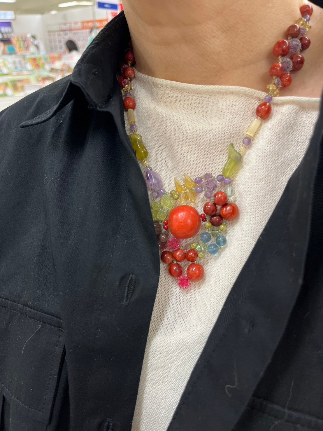 【手作りキット】日柳 佐貴子 Sakiko Kusanagi Red fruits necklace