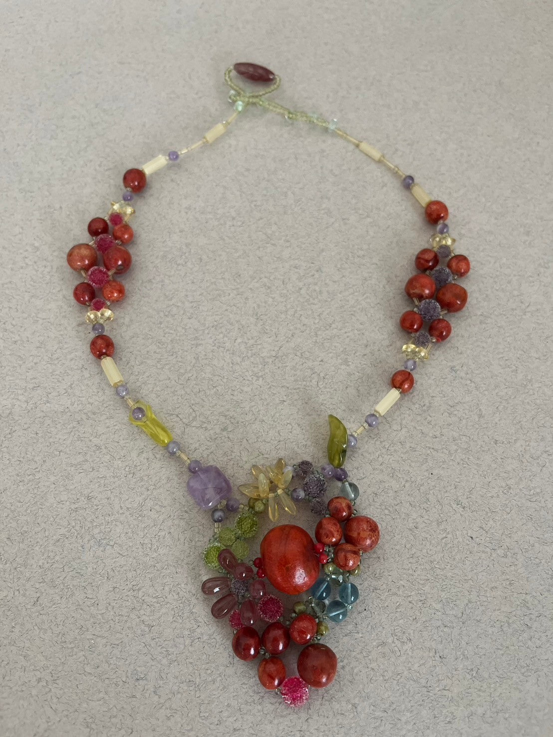 【手作りキット】日柳 佐貴子 Sakiko Kusanagi Red fruits necklace