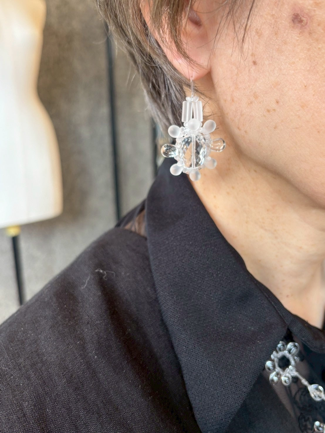 【手作りキット】日柳 佐貴子 Sakiko Kusanagi Ice Necklace、Ice Ring、アイスフラワーピアス