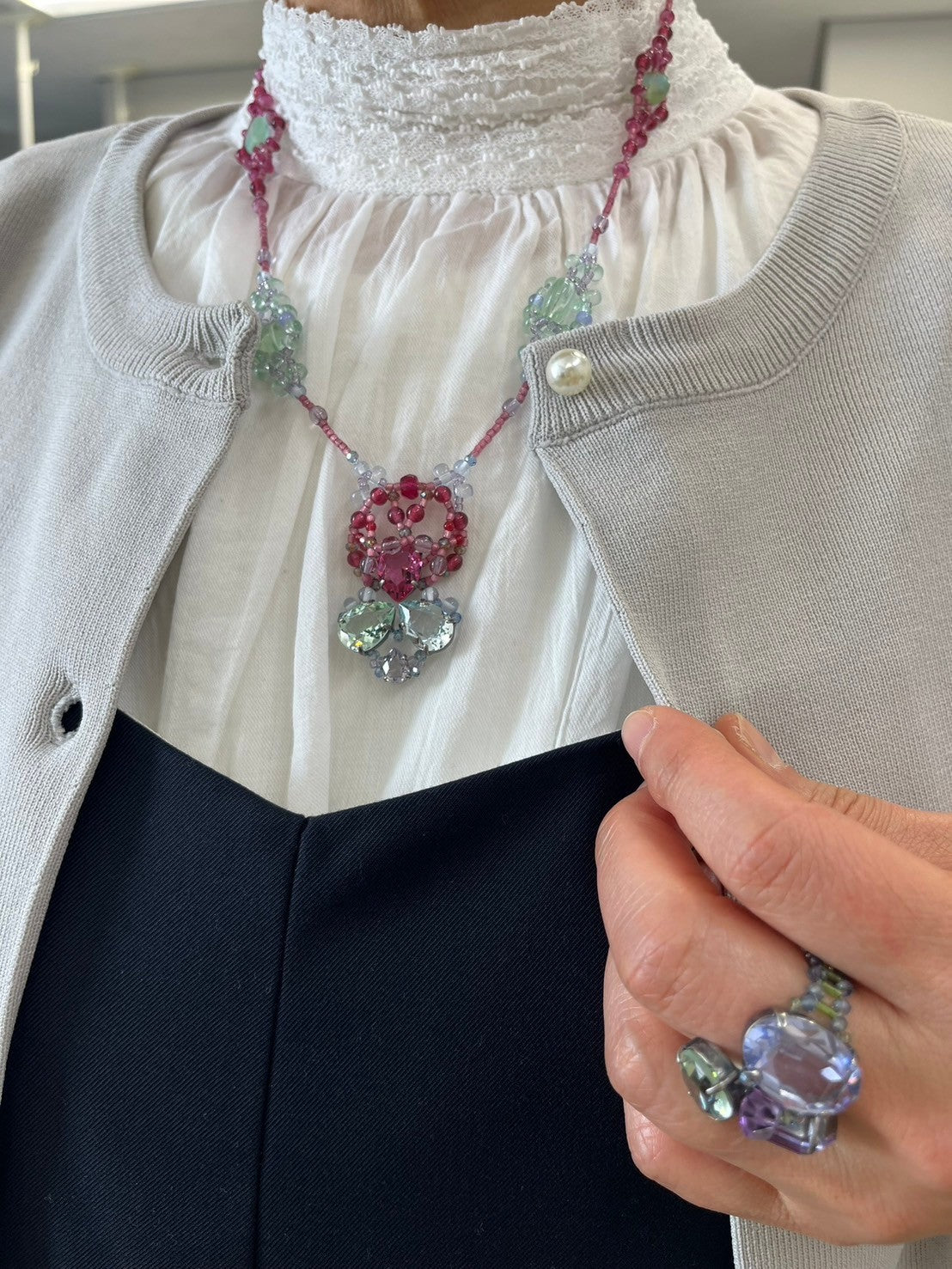 【手作りキット】日柳 佐貴子 Sakiko Kusanagi Peace nacklace、Ring