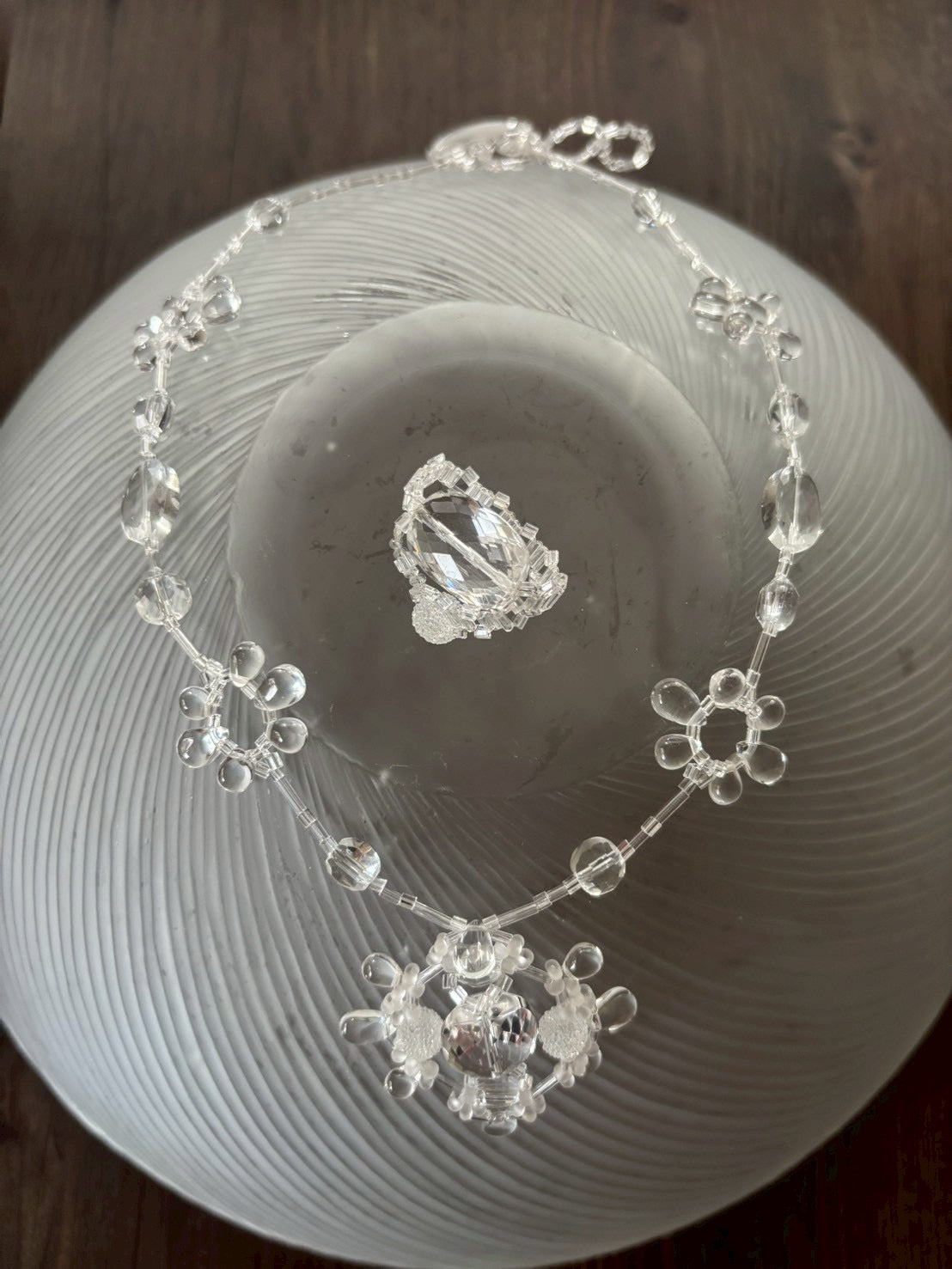 【手作りキット】日柳 佐貴子 Sakiko Kusanagi Ice Necklace、Ice Ring、アイスフラワーピアス