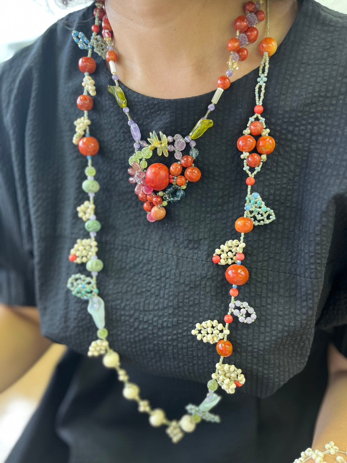 【手作りキット】日柳 佐貴子 Sakiko Kusanagi Red fruits necklace