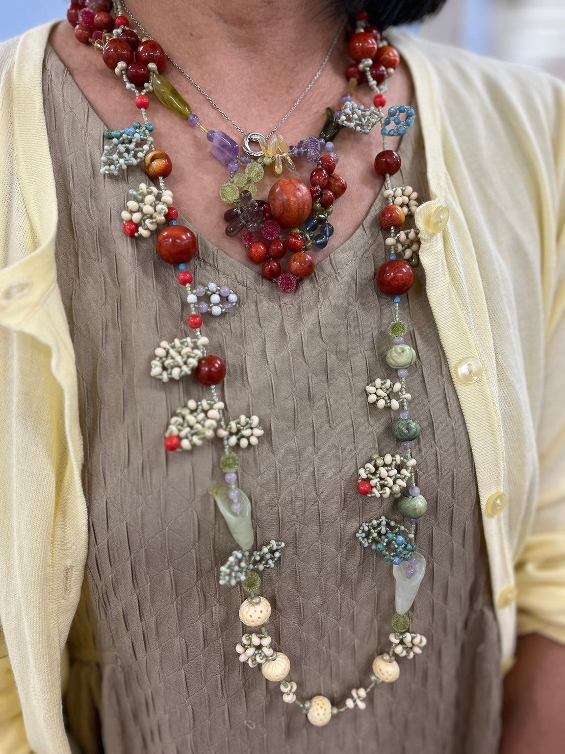 【手作りキット】日柳 佐貴子 Sakiko Kusanagi Red fruits necklace