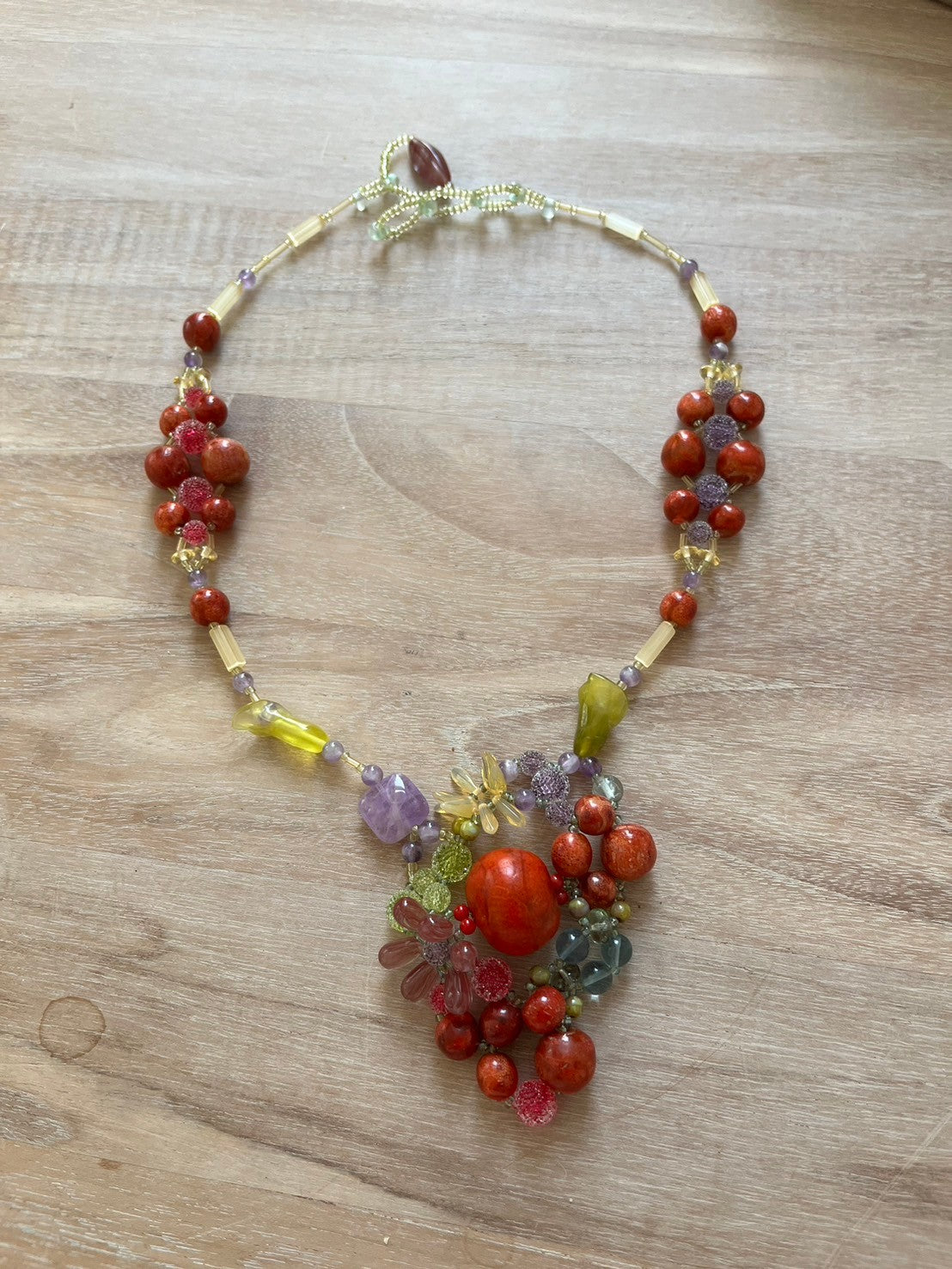 【手作りキット】日柳 佐貴子 Sakiko Kusanagi Red fruits necklace