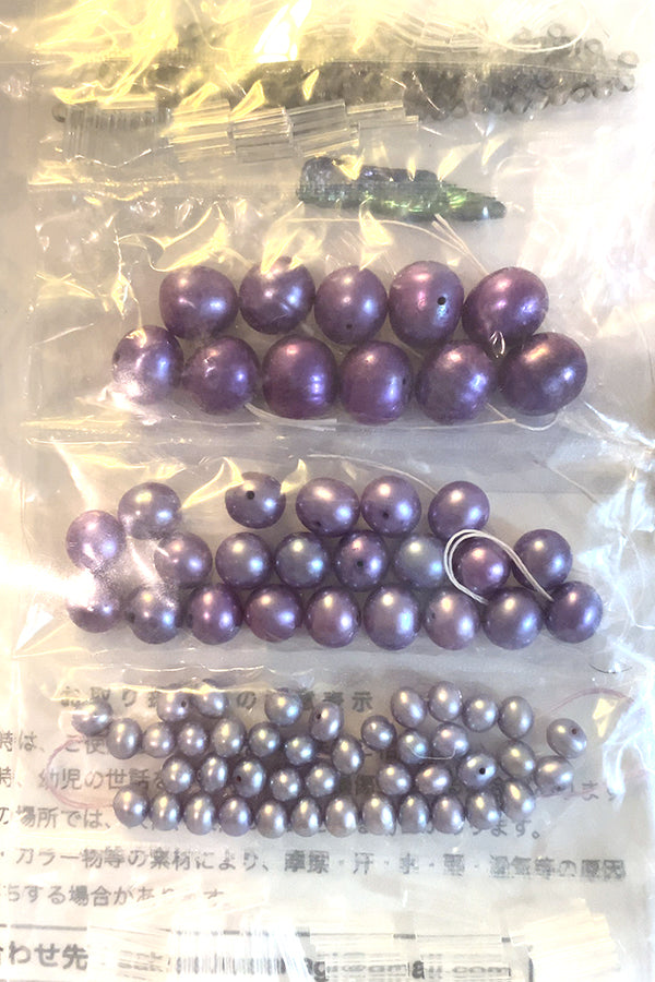 【手作りキット】日柳 佐貴子 Sakiko Kusanagi パールティアラネックレスブルー