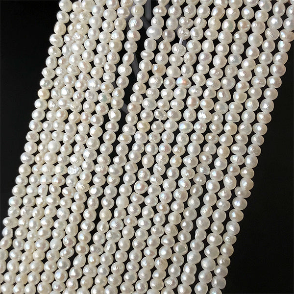 【淡水パール】 (ポテト) 大きさ 約2~2.5×2.5~2.8mm 穴径 約0.4~0.5mm