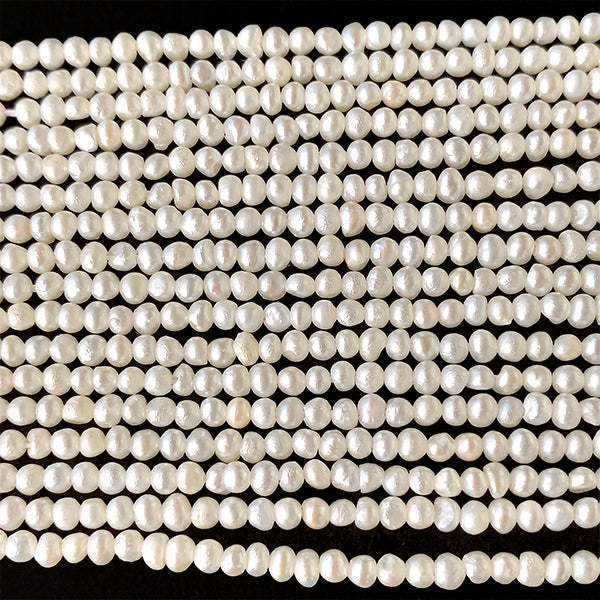 【淡水パール】 (ポテト) 大きさ 約2~2.5×2.5~2.8mm 穴径 約0.4~0.5mm