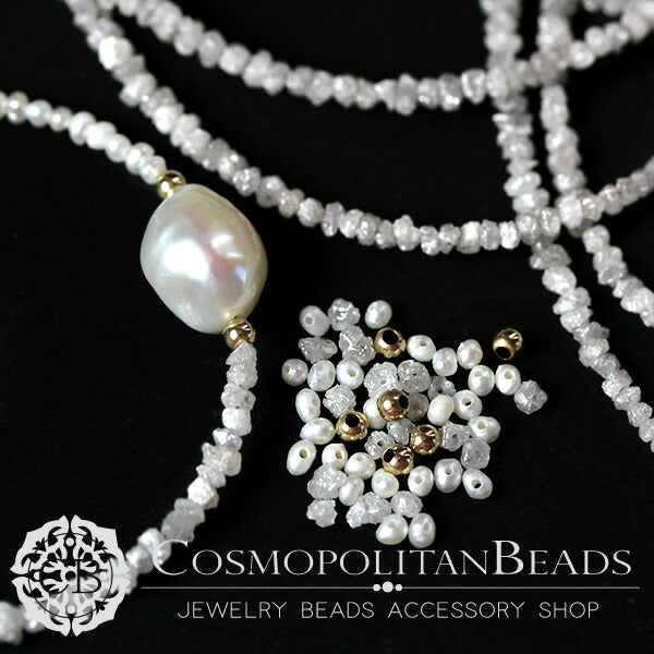 Diamond (rough cut) White gray Size approx. 1-2 x 2-3mm Hole diameter approx. 0.2-0.3mm