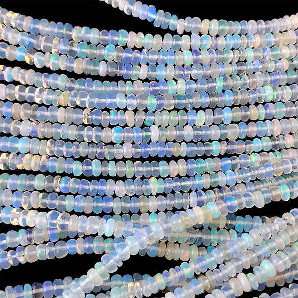Precious Opal (Button Plain) Size Approx. 1.5~2.5 x 3~4mm Hole Diameter Approx. 0.3~0.4mm
