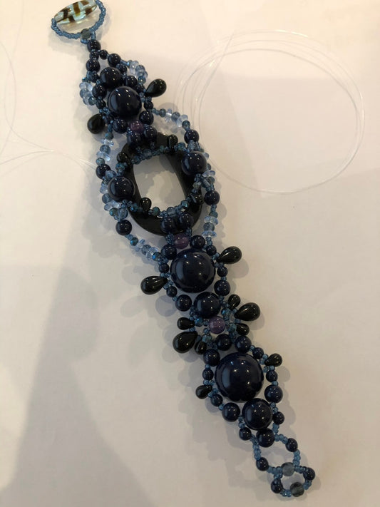 [Handmade Kit] Sakiko Kusanagi Navy Bracelet