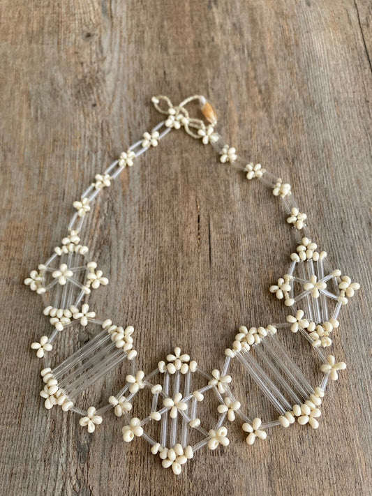 【手作りキット】日柳　佐貴子　Sakiko Kusanagi　Ivory music necklace