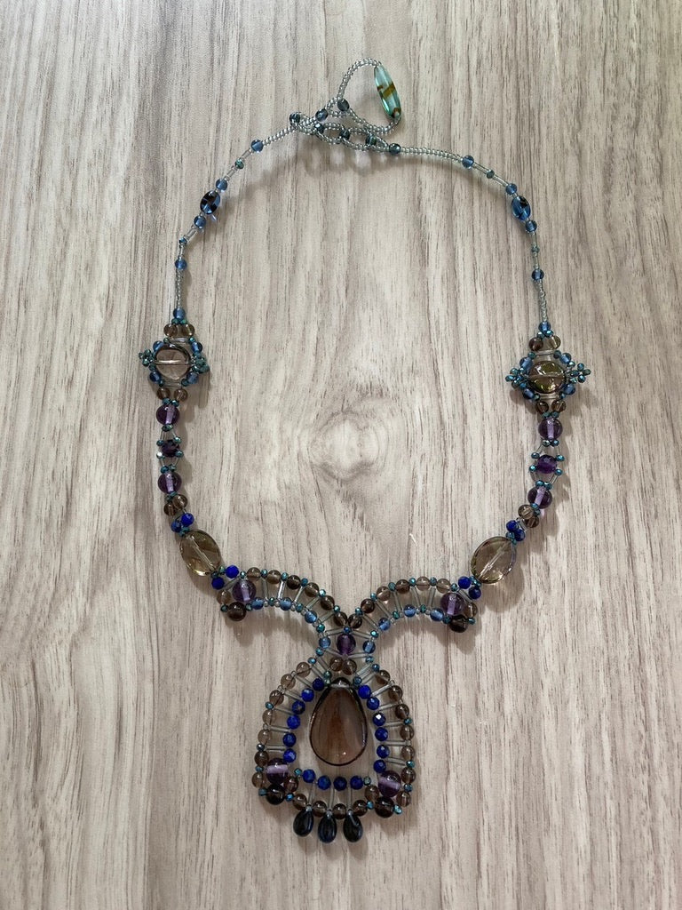 [Handmade Kit] Sakiko Kusanagi Smoky Quartz Modern Bell Necklace