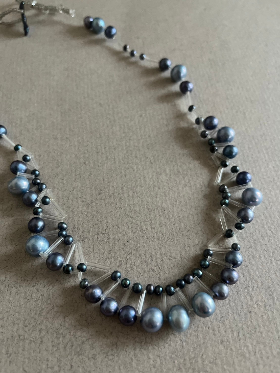 [Handmade Kit] Sakiko Kusanagi Pearl Tiara Necklace Blue