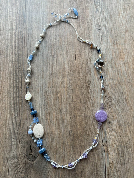 【手作りキット】日柳　佐貴子　Sakiko Kusanagi　9月の風のネックレス