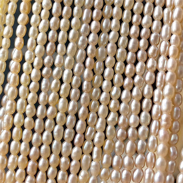 Freshwater Pearl (Rice) Natural Orange Size Approx. 2~2.4 x 1.5~1.7mm Hole Diameter Approx. 0.4~0.5mm Approx.