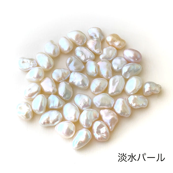 Natural stone freshwater pearl (rough) non-porous size about 6-8mm 5 pieces