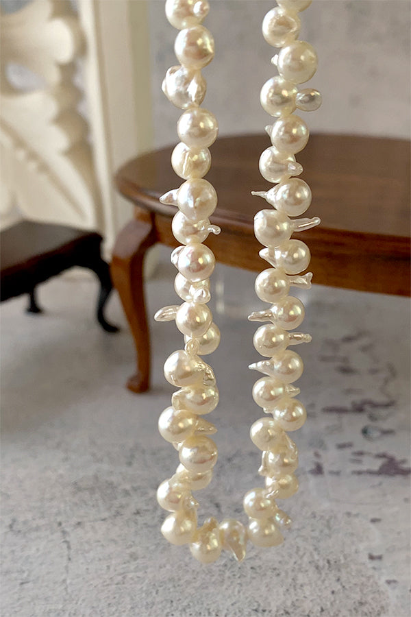 あこや真珠 （ツノ付き） 大きさ 約5～6.5×7～10mm 穴径 約0.4～0.5mm 